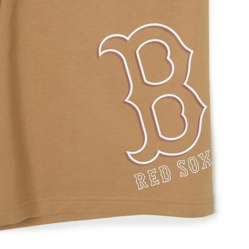 MLB Boston Red Sox Casual Shorts Unisex Light Camel-2