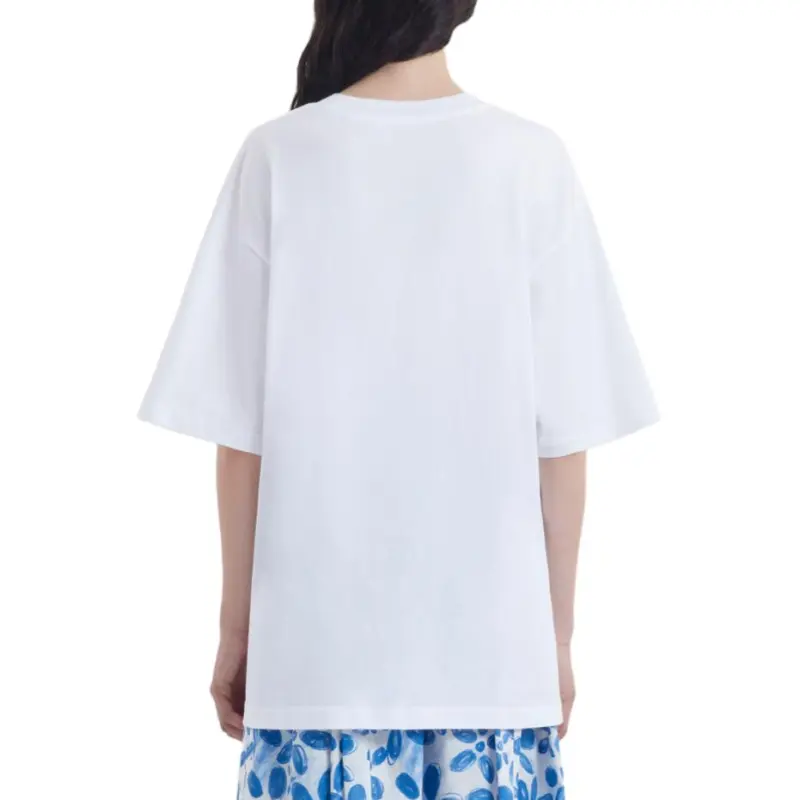 MARNI Oversized Logo T Shirts White-3