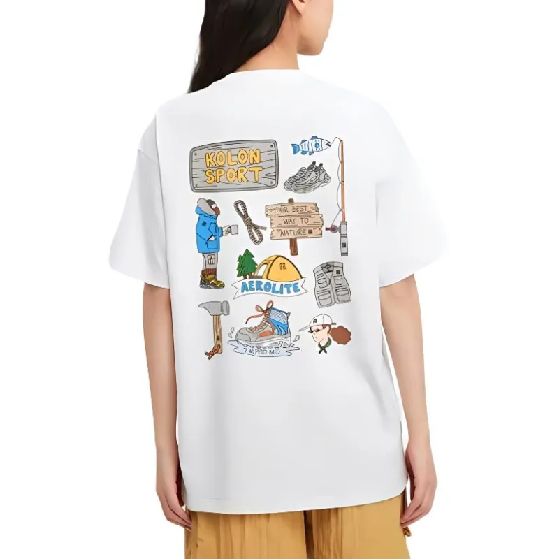 KOLON SPORT Jeon Hwangil Illustrator Collaboration T Shirt Unisex-1