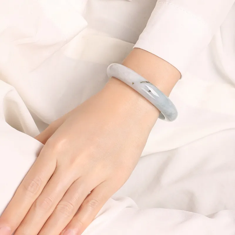 TAMINA Glutinous Jade Jadeite Bangles Women's-4
