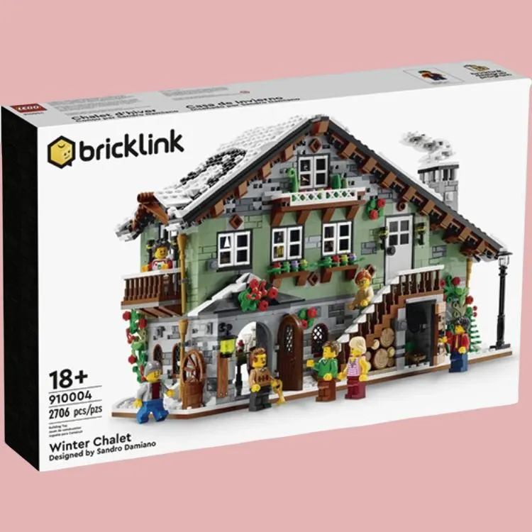 LEGO Bricklink Winter Mountain Cabin Building Blocks 2706pcs 910004-2