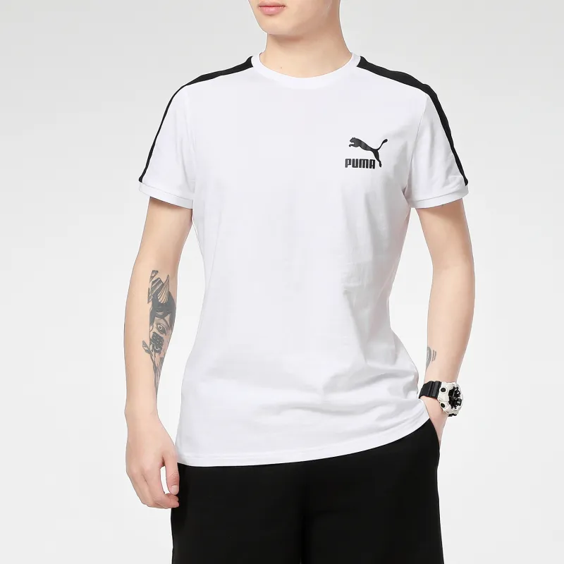 PUMA Squad T Shirts Men White-3