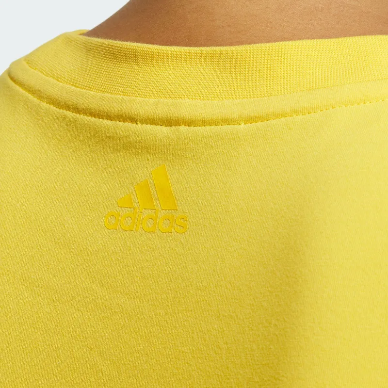 Adidas X SEEBIN Co branded SS23 T Shirt Women's Sunlight Yellow-4