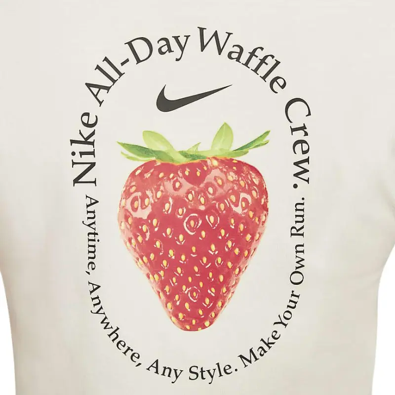 Nike Sportswear Women's Strawberry Short Sleeve T-Shirt 'Sail White'-3