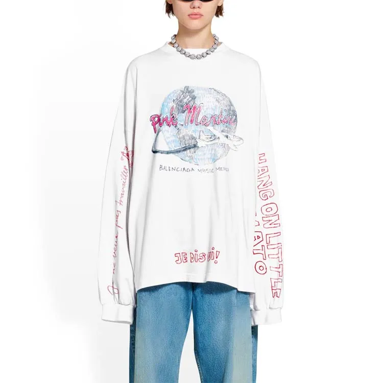 Balenciaga Long Sleeve T Shirt-3