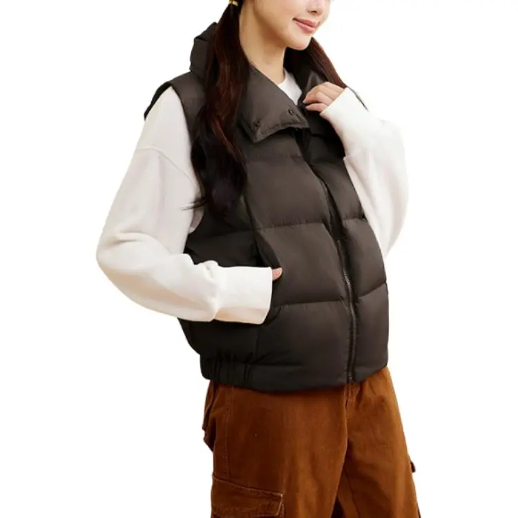 361° x XIAOLIUYA LIANMINGKUAN Vest Women's Dark Brown Coffee-3
