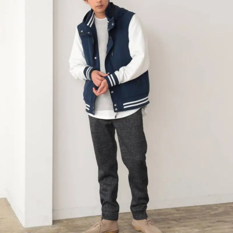 Beams Jackets Men Marine Blue-2
