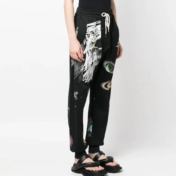 Vivienne Westwood SS23 Knitted Sweatpants Women's Black-3