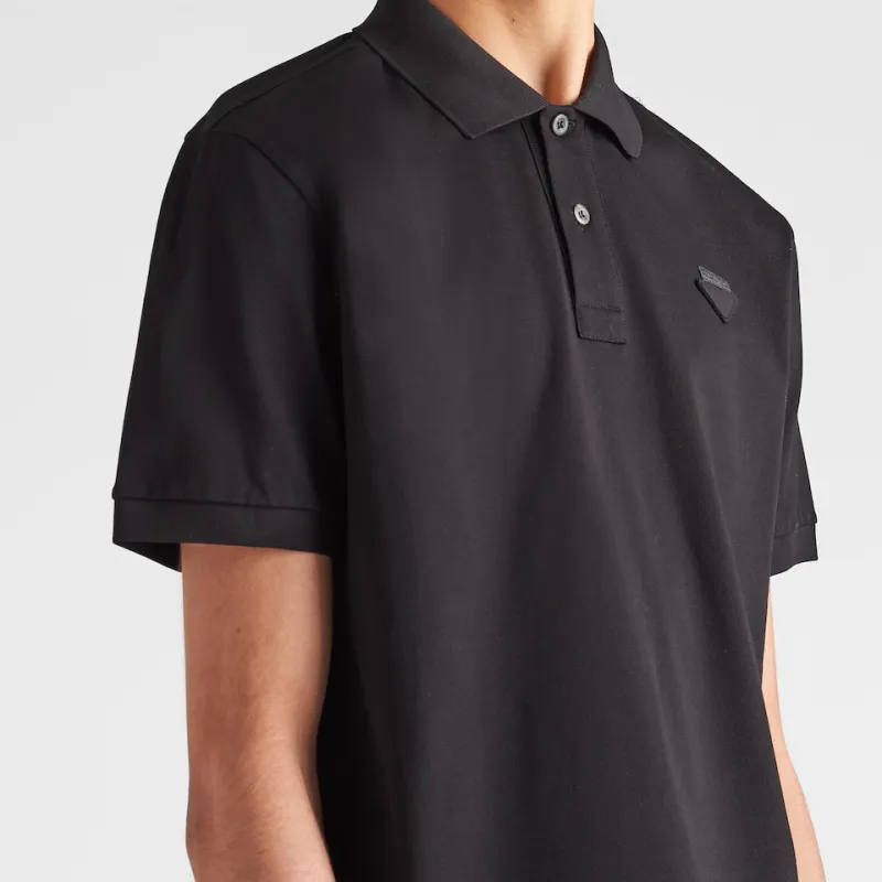 PRADA SS24 Polo Shirt Men's Black-4