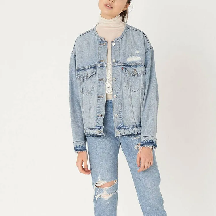 Levis Denim Jackets Women's Indigo-4