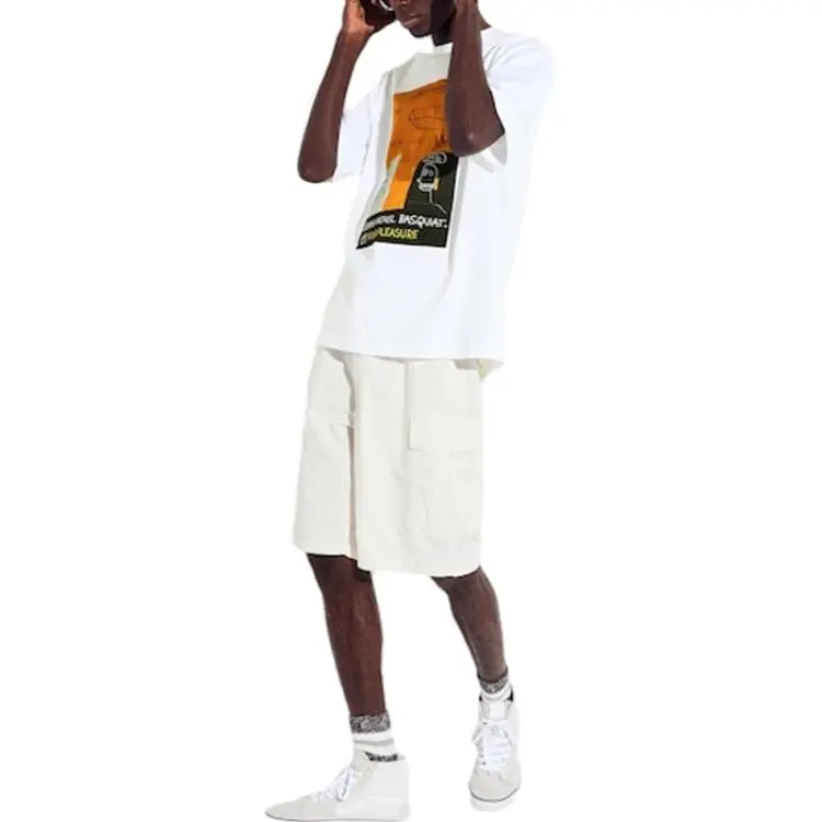 Jean michel Basquiat X UNIQLO Basquiat Collaboration T Shirts Unisex White-1