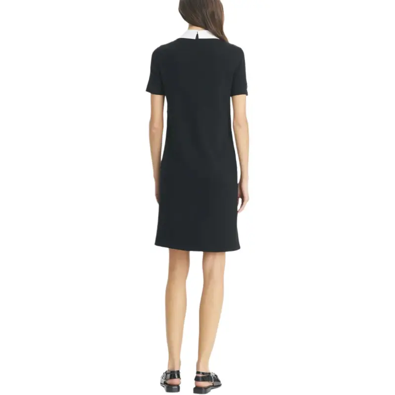 TORY BURCH Embellished Poplin Collar Sweater Dress-2