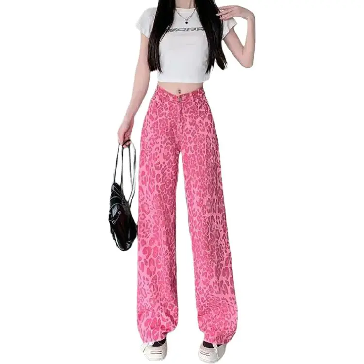 Concubine Zhu Jeans Women's Pink-3