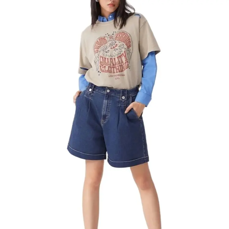 Levis T Shirts Women's Gray-3