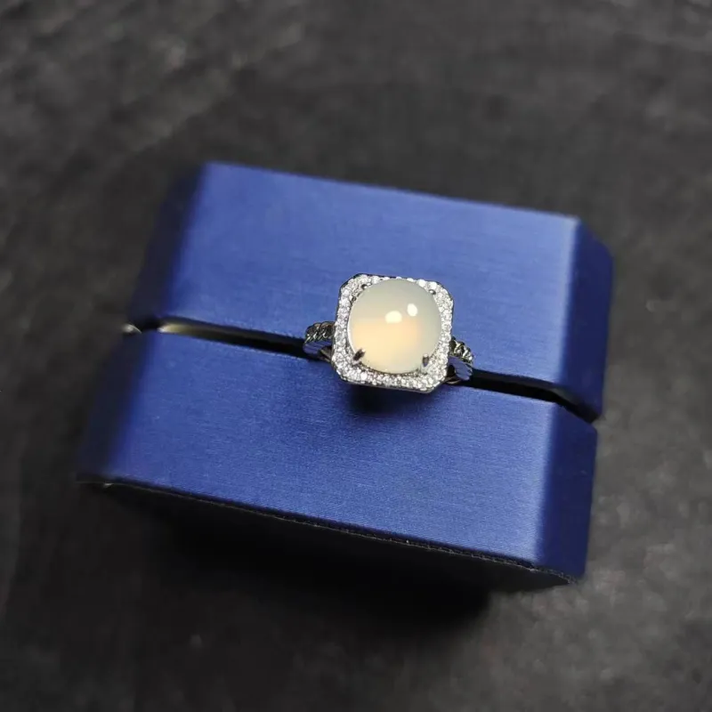 JUNWEN Chalcedony Rings Women's-1