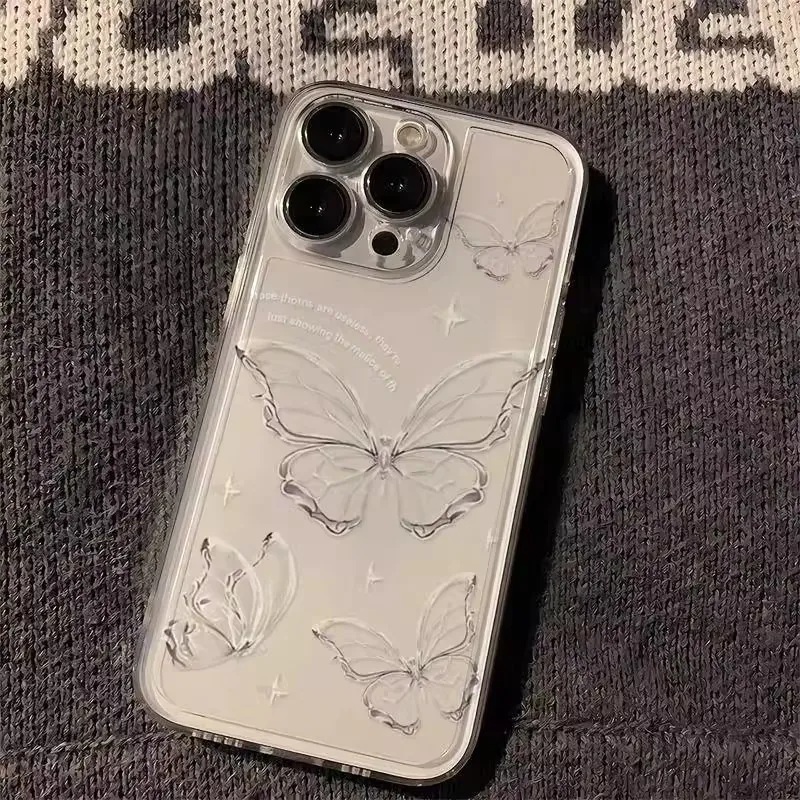 Wei Xin TPU Material Butterfly Space Shell Phone Cases Compatible With IPhone 16/15 Pro Max/Apple 13/14 Pro/Max-2