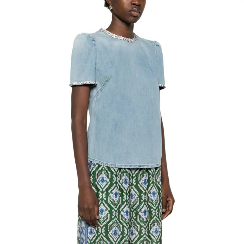 Zimmermann Crush Denim Blouse-3