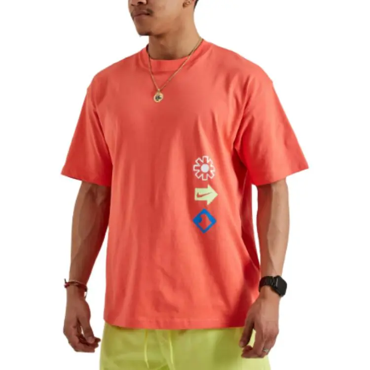 Nike Clothing T Shirts Men Peach-2