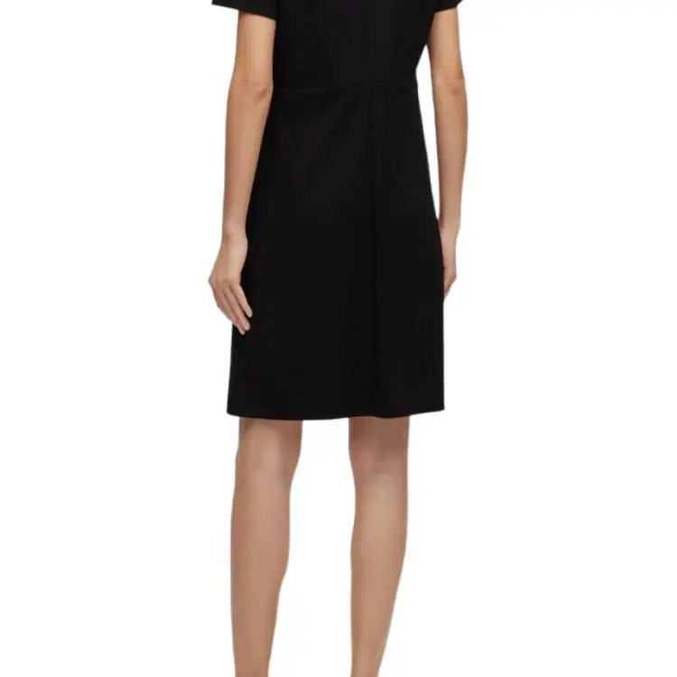 HUGO BOSS Short Sleeved Dress Women's Black-4