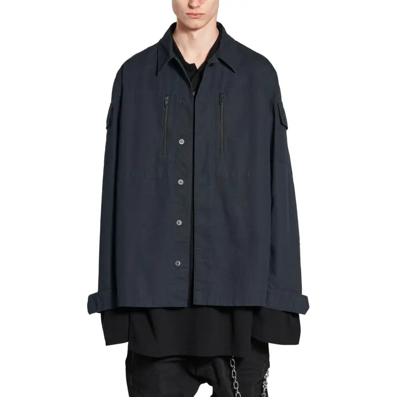 Balenciaga Military Ripstop Shirt Jacket-5