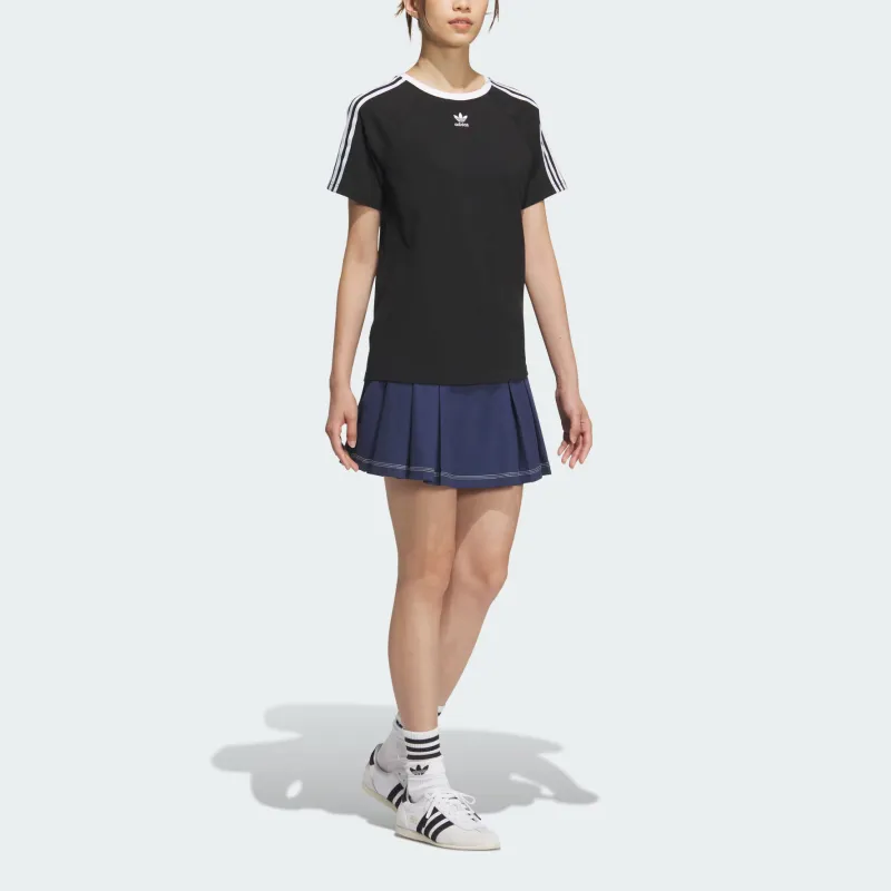 Adidas Originals Retro Casual Short Skirts Women's Dark Indigo-1