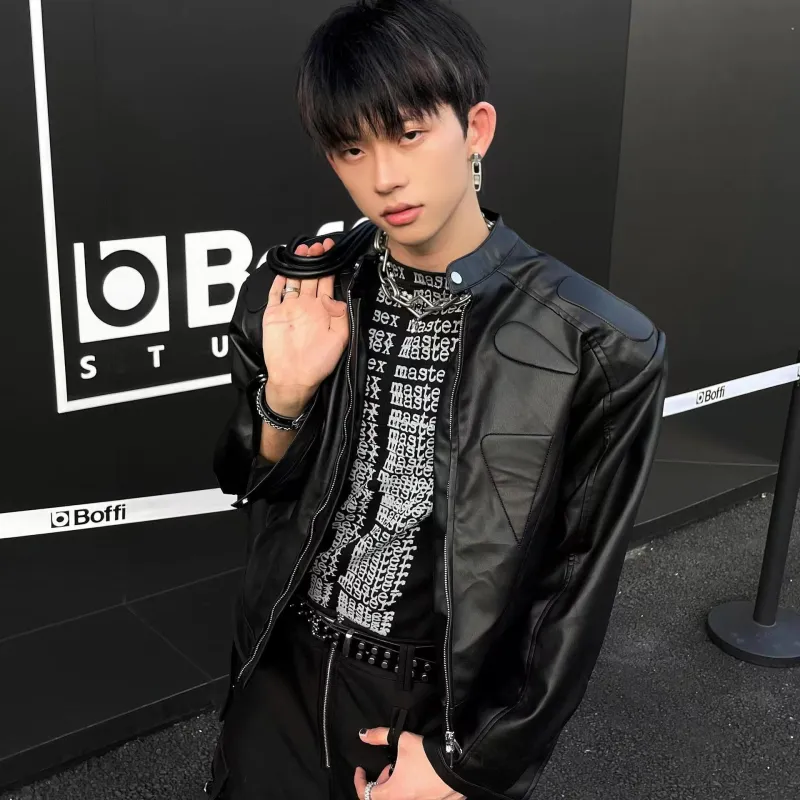 HLPT Leather Jackets Unisex Black-3