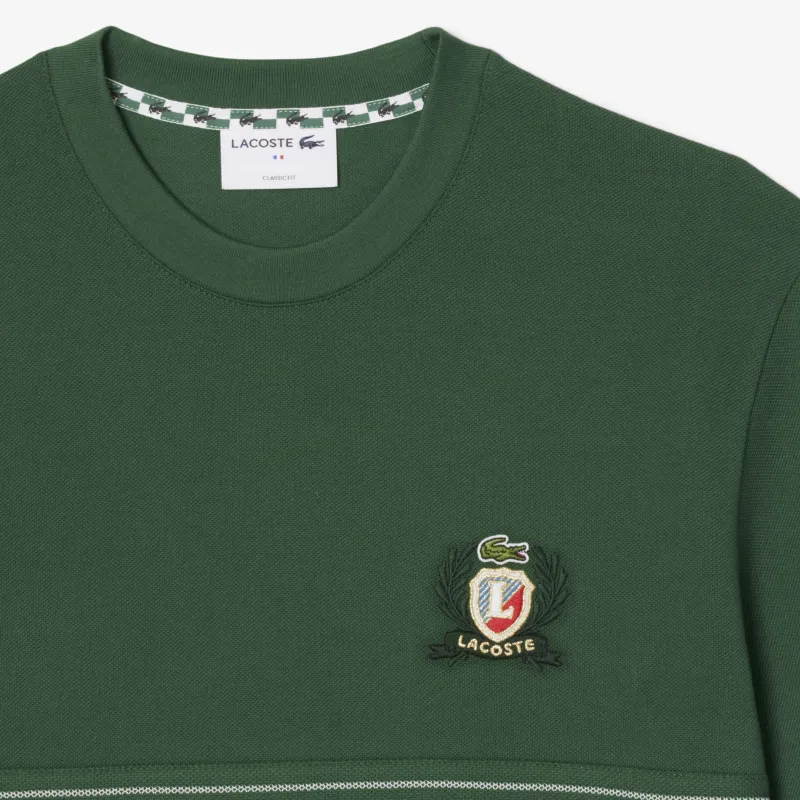 LACOSTE Embroidered Badge T shirt-4