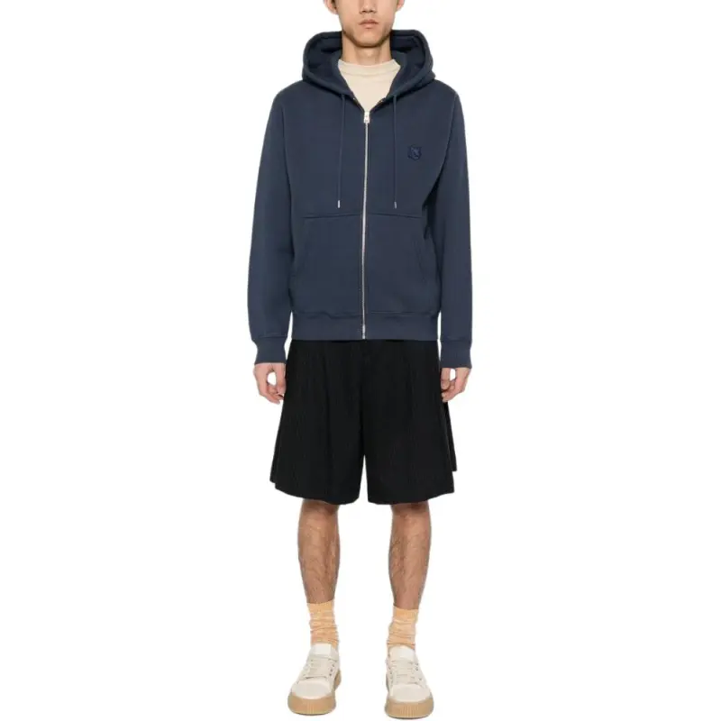 Maison Kitsune Bold Fox Head Patch Zipped Hoodie-2
