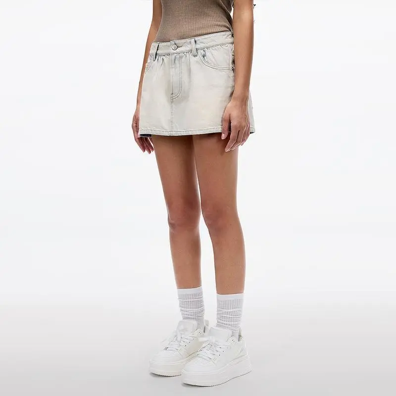 Miss Sixty Denim Short Skirts Women's Light Blue-4