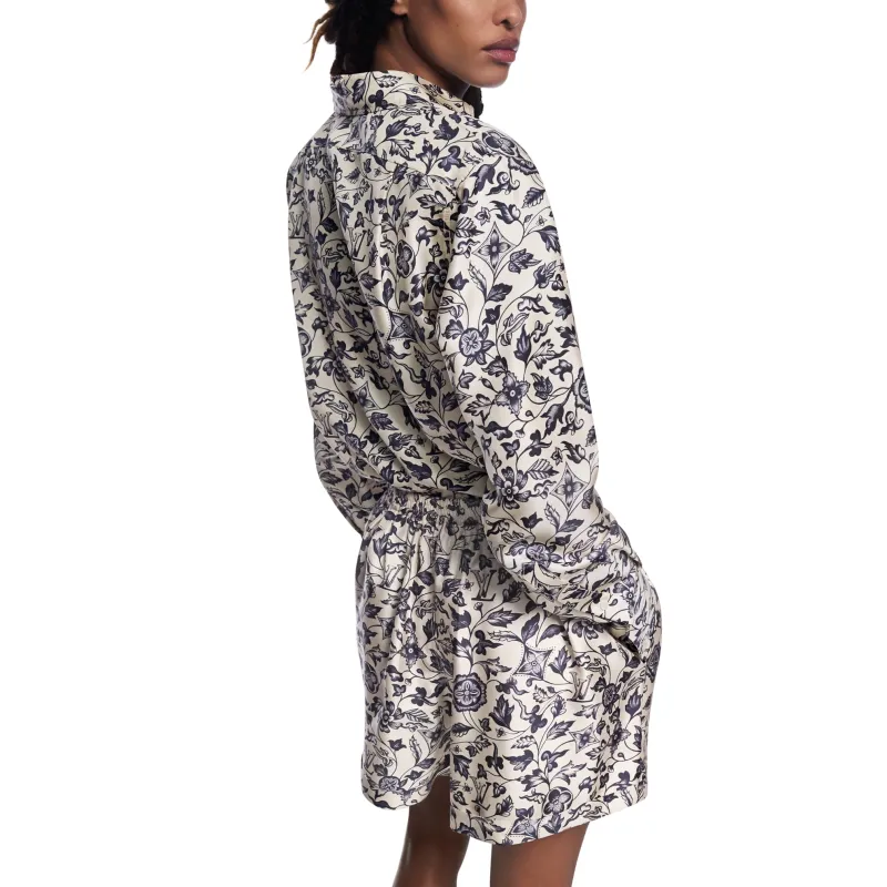 LOUIS VUITTON Botanical Print Silk Shirt-4