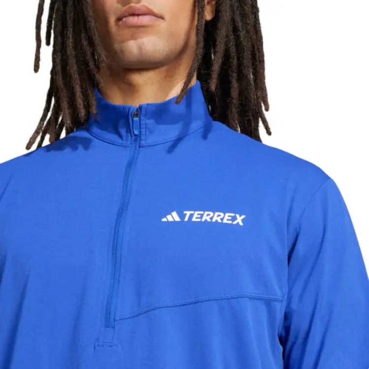 Adidas Free Shipping With AdiClub Terrex Multi Climacool 1/2 Zip Long Sleeve Tee-4