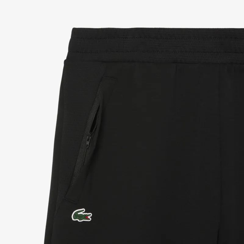 LACOSTE Knitted Sports Pants Men's Black-4