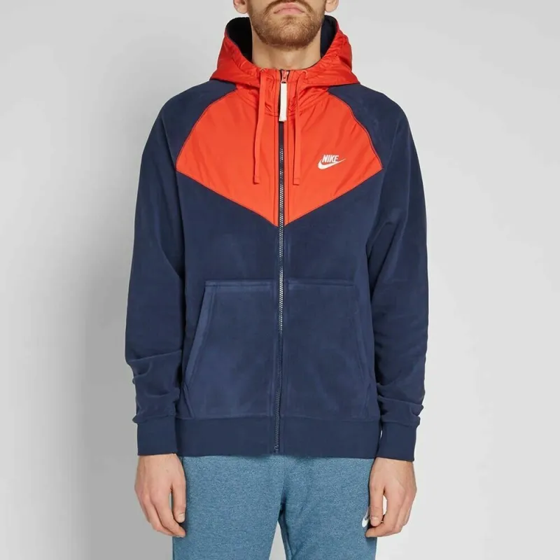 Nike Jackets Men Navy Blue-3