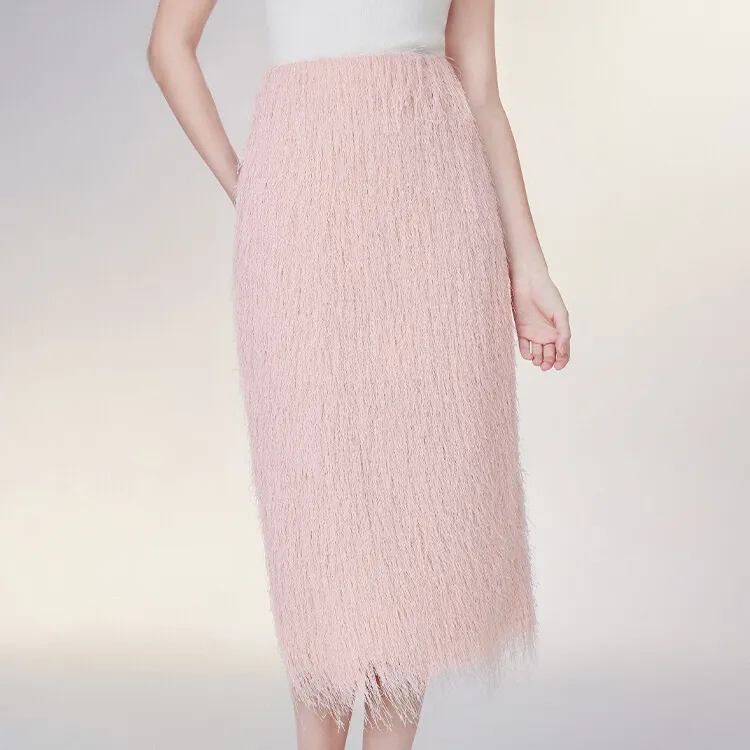TAMMY TANGS Casual Long Skirts Women's Pink-3