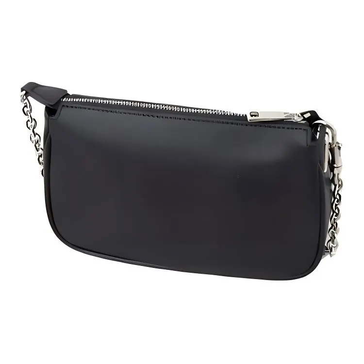 Furla Moon Leather Handbag Shoulder Bag Mini Women's Black-3
