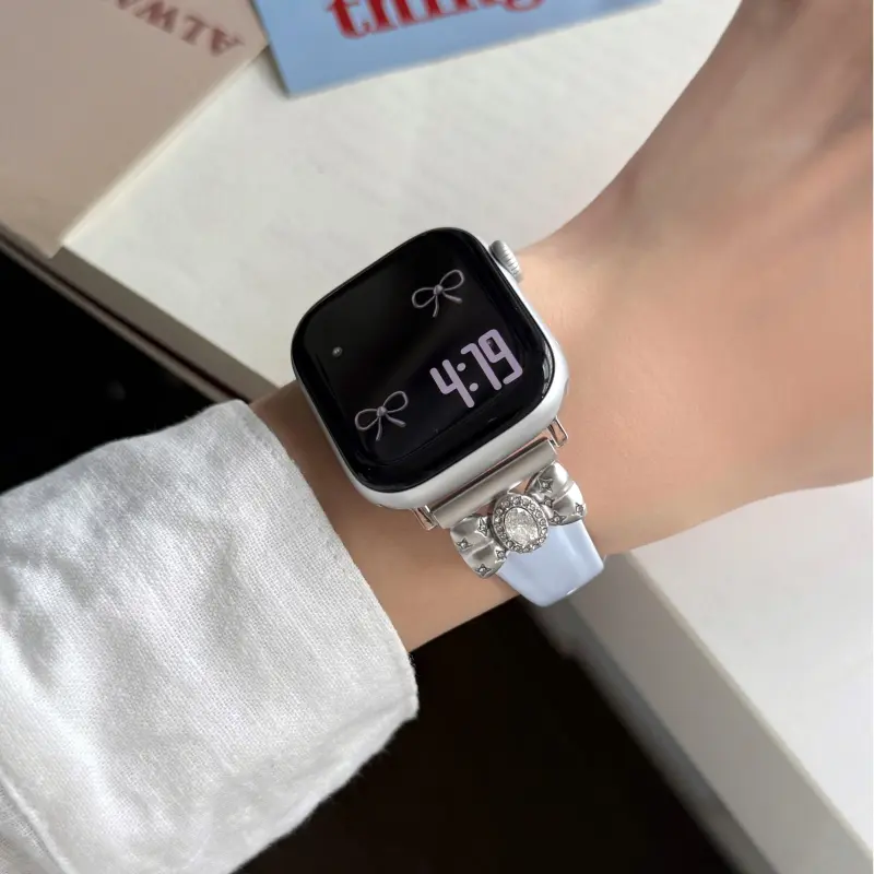 Wei Xin Apple Compatibility Watch Band Cowhide Leather Material-17