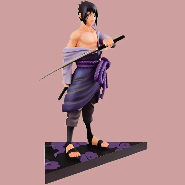 BANPRESTO Sasuke Uchiha Glasses Factory DXF Naruto Shippuden Uchiha Sasuke Bonus Gifts 16cm-3
