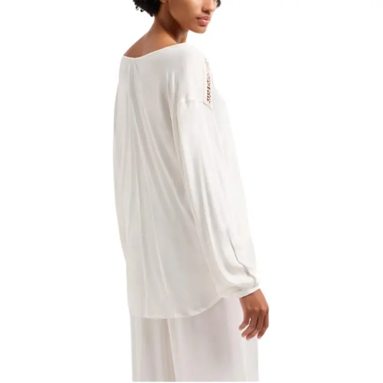EMPORIO ARMANI Embroidered logo Blouse-2