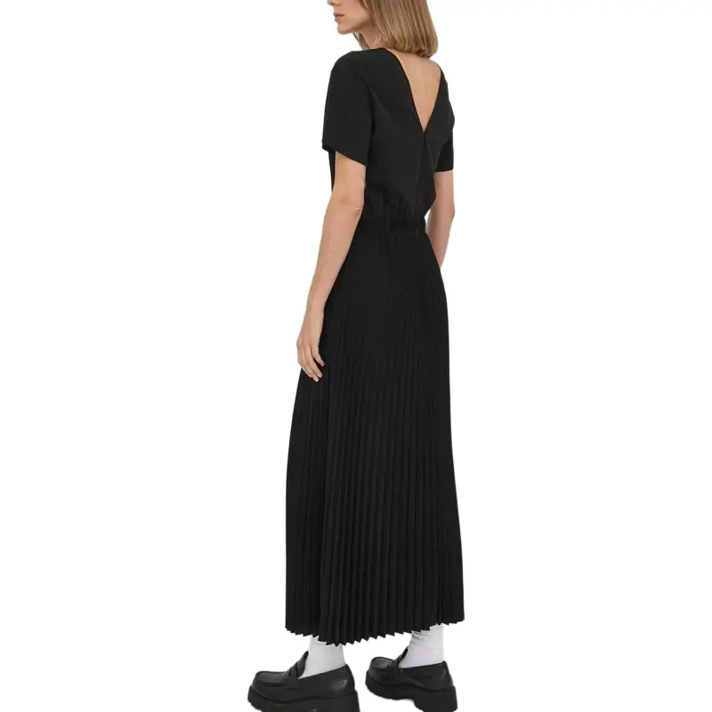 ARMANI EXCHANGE Short Sleeved Dresses Women's Black-3