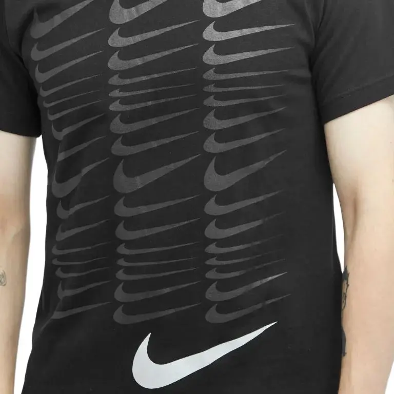 Nike Comme Des Garcons Tonal Swoosh Print T shirt-4