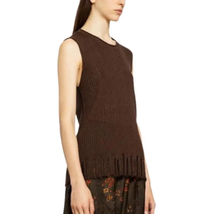 UMA WANG Tank Top Women's Brown-4