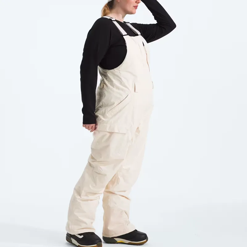 THE NORTH FACE Plus Freedom Bibs Overalls Women's White Sand Dune-3