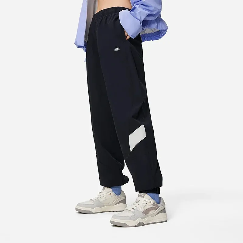LiNing Sports Trend Series Knitted Sports Pants Women's Black-2