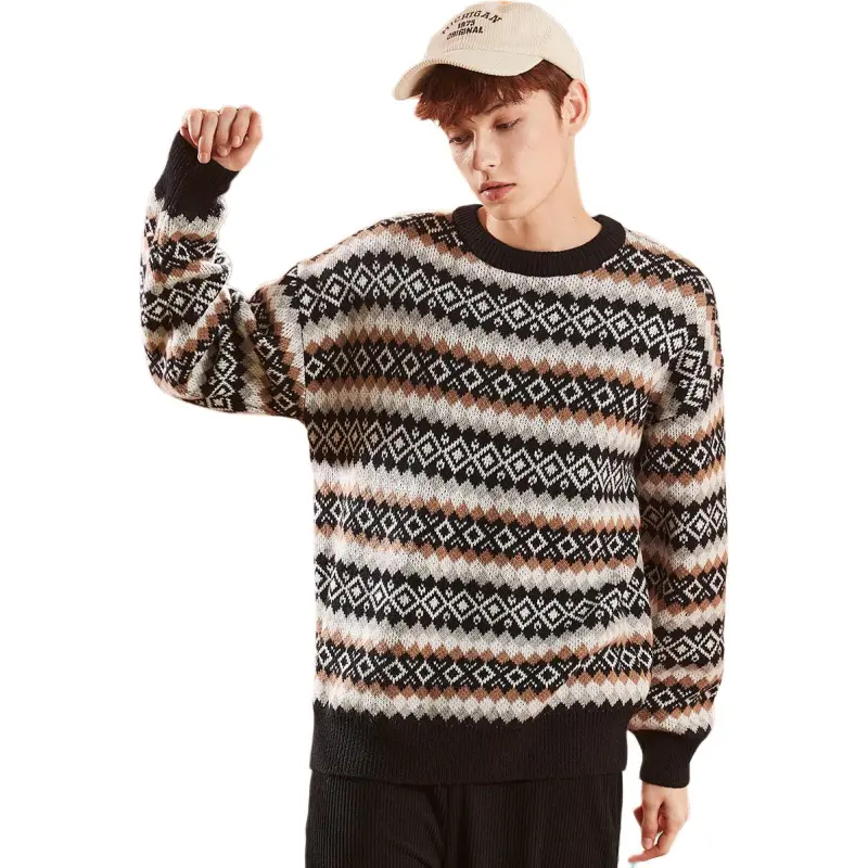 Tonlion Sweaters Men Black-3