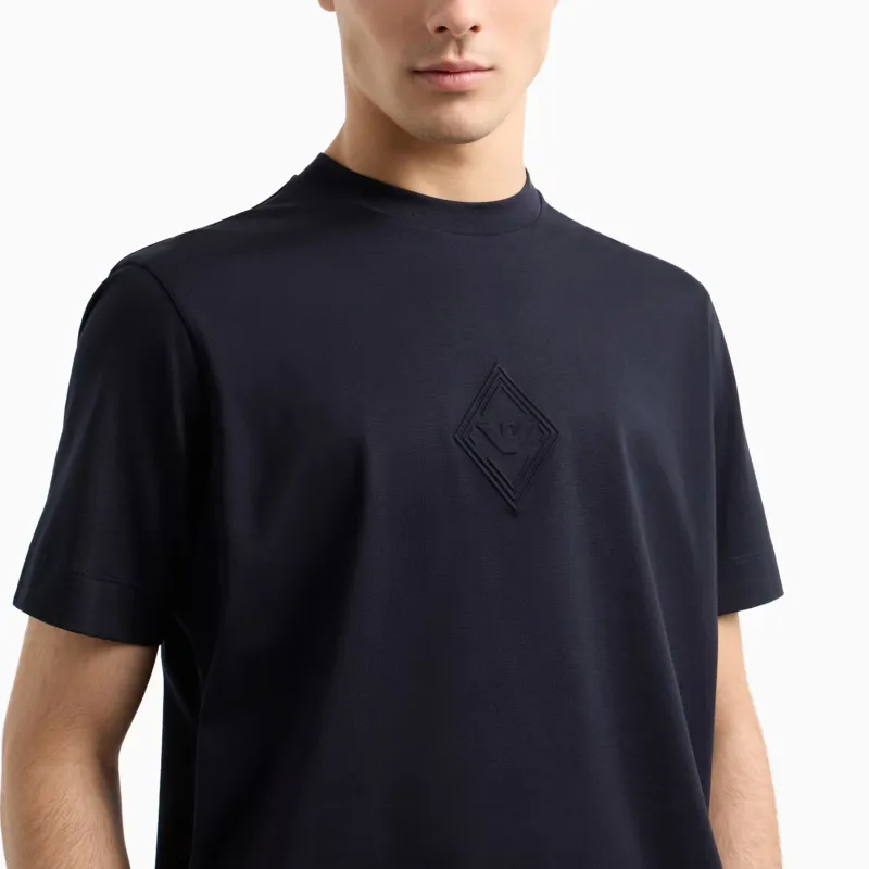 EMPORIO ARMANI Asv Jersey T shirt With Embossed Eagle Logo-4