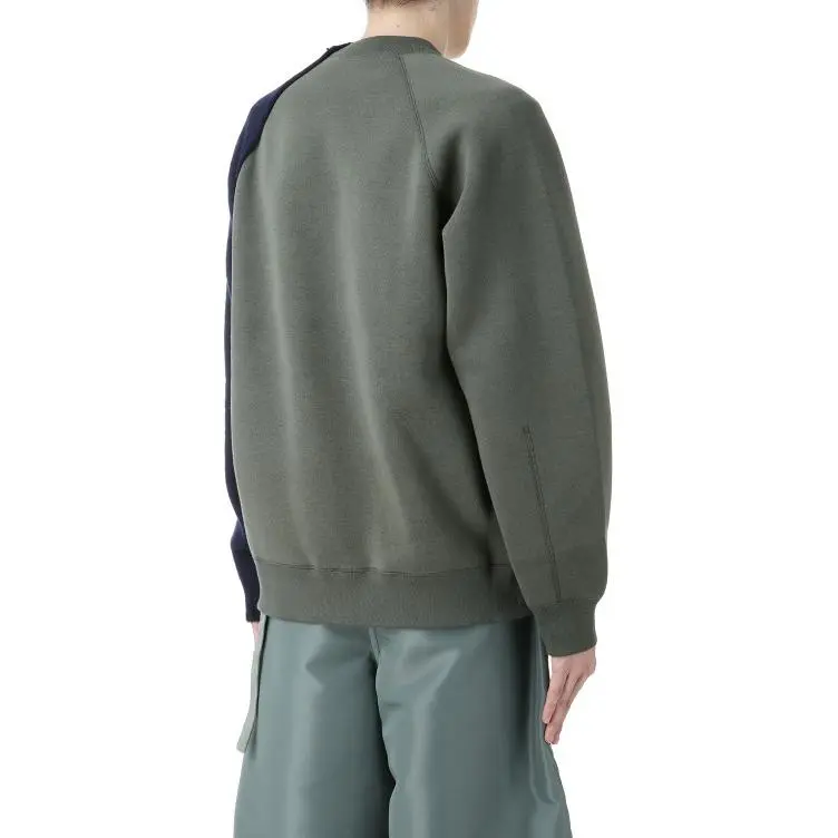 Sacai Zip Detailed Crewneck Jumper-4