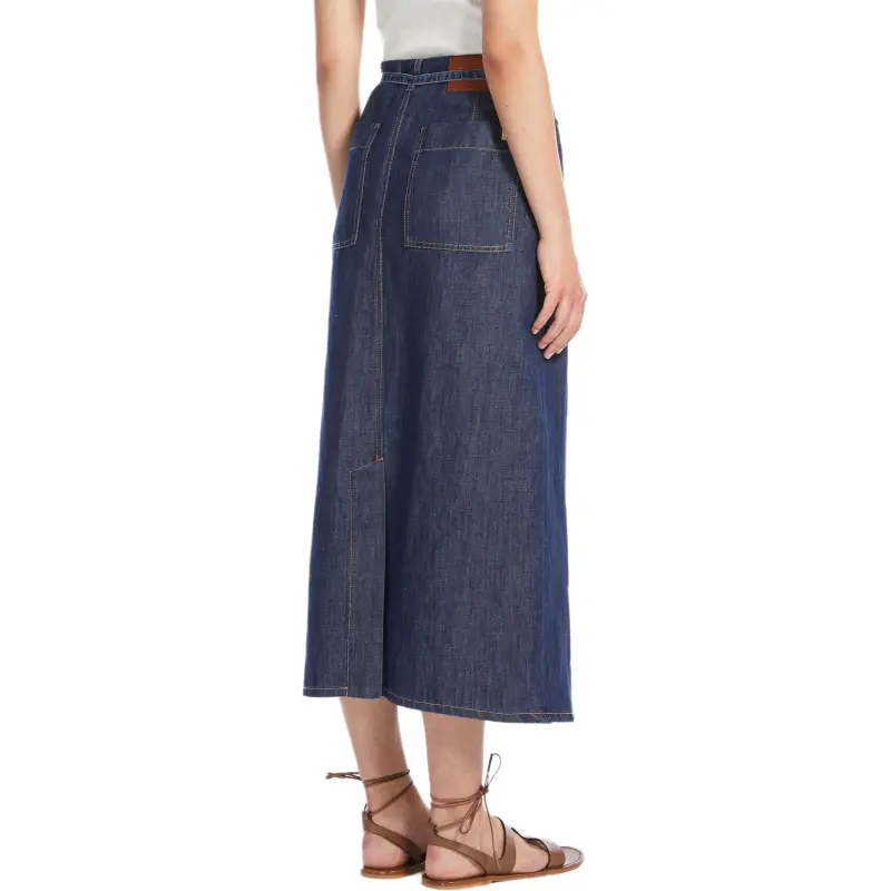 WEEKEND MaxMara Casual Long Skirts Women's Blue-1