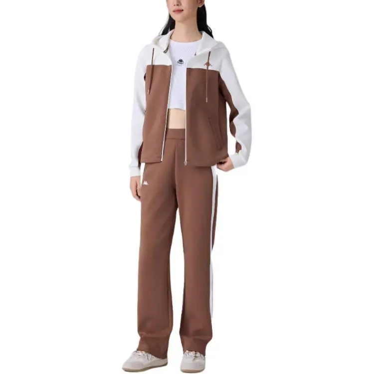 Kappa Knitted Sports Pants Women's Brown-6