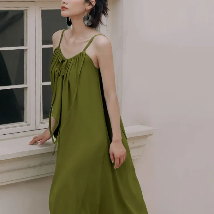 Migu Slip Dresses Women's Mint Foam, Green-3
