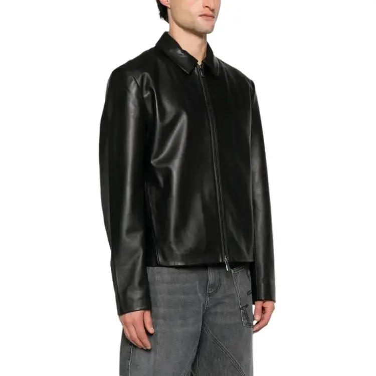 Calvin Klein Leather Shirt Jacket-2